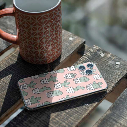 Pink Cactus iPhone 11 Pro Skin